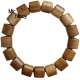 Vietnamese Honey Oil Agave Wood Buddha Bead Bracelet Men Women Ethnic Style