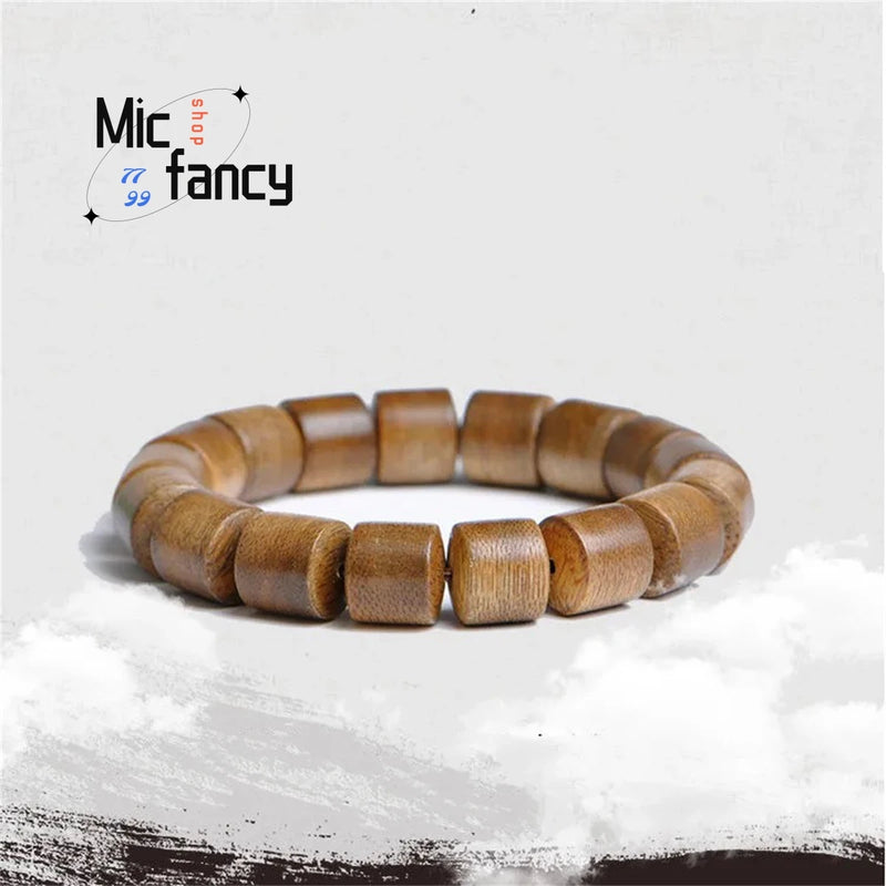 Vietnamese Honey Oil Agave Wood Buddha Bead Bracelet Men Women Ethnic Style