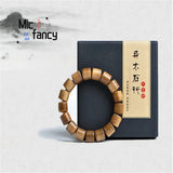 Vietnamese Honey Oil Agave Wood Buddha Bead Bracelet Men Women Ethnic Style