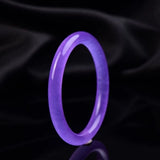 Natural Violet Hand-carved Round Bracelet Boutique Jewelry Gift