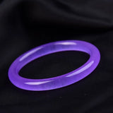Natural Violet Hand-carved Round Bracelet Boutique Jewelry Gift