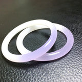 Natural Violet Hand-carved Round Jade Bracelet Boutique Jewelry Gift
