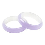 Natural Violet Handcarved Wide Band Bracelet Boutique Jewelry
