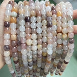 Violet Stone Barrel Beads Loose Spacer Bead for Jewelry Making