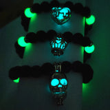 Luminous Heart Charm Bracelet - Glowing In The Dark Bracelet