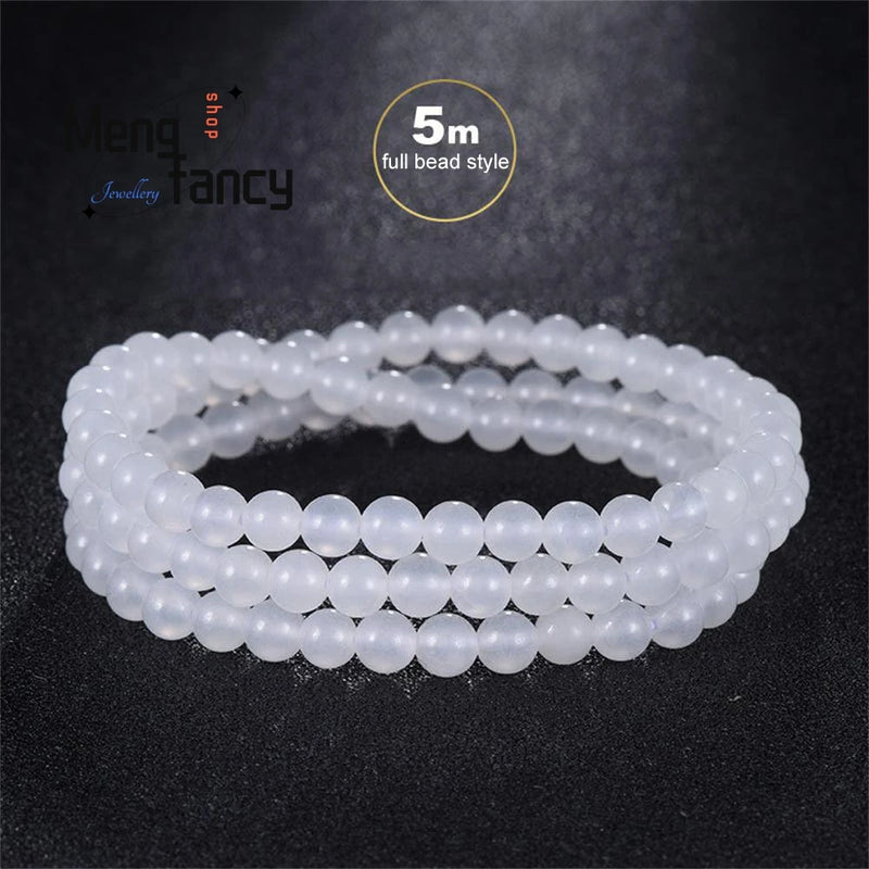 Natural Wada Suet Jade 108 Buddhist Amulets Fine Jewelry Men Women Charms Beaded