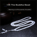 Natural Wada Suet Jade 108 Buddhist Amulets Fine Jewelry Men Women Charms Beaded