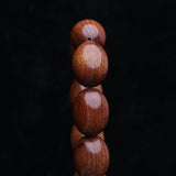 Natural Walnut Bracelet 15mmx20mm Olive Shaped Gift Bracelet Beaded