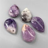 Water Drop Stone Pendant 18x25mm Lapis Lazuli Amethysts Quartzs Charms Bead