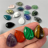 Water Drop Stone Pendant 18x25mm Lapis Lazuli Amethysts Quartzs Charms Bead