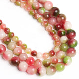 Watermelon Tourmaline Jades Stone Beads for Jewelry Making