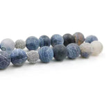 Weathered Agates Tasbih Prayer Beads Misbaha 33 Beads Cotton Tassel Rosary