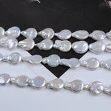 13-14mm Coin Tail Freshwater Pearl Strand for Jewelry Making