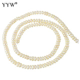 Cultured Button Freshwater Pearl Beads 3-4mm 16in Strand DIY Jewelry Making