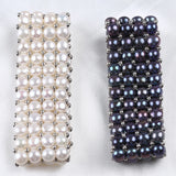 6-7mm Button Freshwater Pearl Beads Bracelet Women