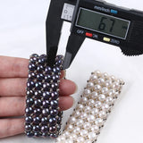 6-7mm Button Freshwater Pearl Beads Bracelet Women