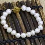 Freshwater Pearl Beads Strand Bracelet Bangle for Women B3176