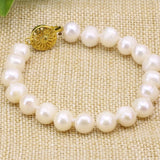 Freshwater Pearl Beads Strand Bracelet Bangle for Women B3176