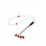 6*9mm Red Agate Beads Muslim Prayer Taisbyha 33 Count Stone Counter