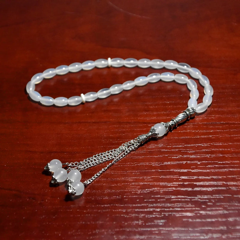 6*9mm Natural Agate Beads Muslim Taisbyha 33 Beads Stone Counter