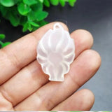 Agate Chalcedony Nine-tails Fox Jade Pendant Lucky Prosperous Marriage