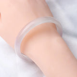 Natural Agate Hand-carved Wide Band Children's Bracelet Jewelry