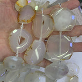 Natural Agate Stone Beads 15'' Irregular DIY Loose Beads For Jewelry Making