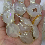 Natural Agate Stone Beads 15'' Irregular DIY Loose Beads For Jewelry Making