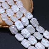 Baroque Pearl Beads Rectangle Loose Hole Bead for Jewelry Making
