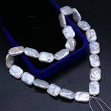 Baroque Pearl Beads Rectangle Loose Hole Bead for Jewelry Making
