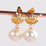 Baroque Pearl Earrings Bohemia Classic Jewelry Wedding Dangle