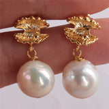 Baroque Pearl Earrings Bohemia Classic Jewelry Wedding Dangle