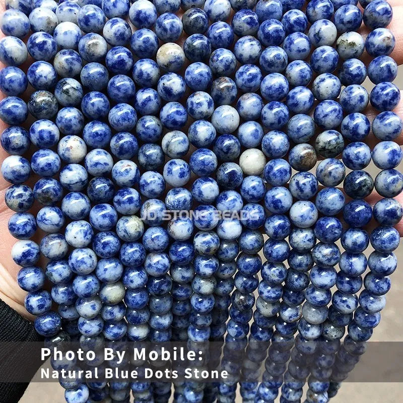 Matte Natural Sodalite Gemstone Beads Bracelet 4/6/8/10/12mm