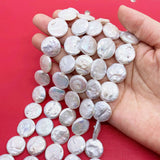 Baroque Freshwater Pearl Necklace DIY Jewelry Making 16-17mm