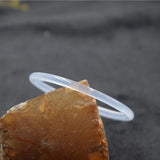 Chalcedony Hand-carved Round Bracelet Men Women Agate Gift