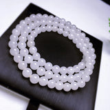 Chalcedony Multi-Circle Bracelet 6mm Bead Necklace Sweater Chain