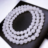 Chalcedony Multi-Circle Bracelet 6mm Bead Necklace Sweater Chain