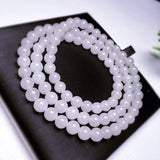Chalcedony Multi-Circle Bracelet 6mm Bead Necklace Sweater Chain