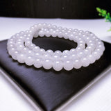 Chalcedony Multi-Circle Bracelet 6mm Bead Necklace Sweater Chain