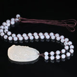 Chalcedony Guanyin Bodhisattva Pendant Zodiac Rat Necklace