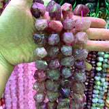 Cherry Quartz Beads 15'' Faceted Irregular Loose Beads
