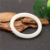 Chinese Jade Bracelet Bangle Woman Amulet 54-64mm