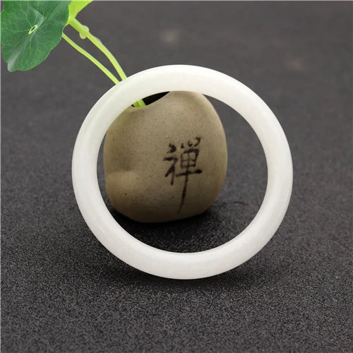 Chinese Jade Bracelet Bangle Woman Amulet 54-64mm