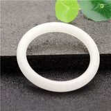 Chinese Jade Bracelet Bangle Woman Amulet 54-64mm