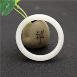 Chinese Jade Bracelet Bangle Woman Amulet 54-64mm