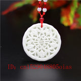 Chinese Jade Five Bat Pendant Necklace Charm Jewelry Carved Amulet Accessory