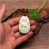 Natural Chinese Jade Guanyin Pendant Necklace Charm
