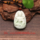 Natural Chinese Jade Guanyin Pendant Necklace Charm