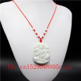 Natural Chinese Jade Guanyin Pendant Necklace Charm Jewellery