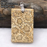 Chrysanthemum Coral Necklace Pendant Jewelry Gift Crystal Beads AAAAA